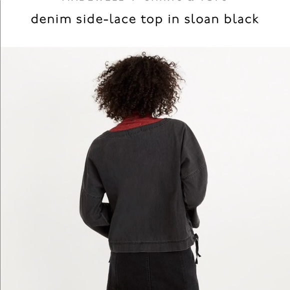 Madewell Denim Side Lace Swingy Top - Picture 6 of 7